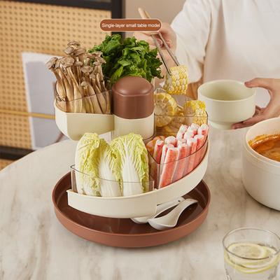 Rotating Spiral Serving Tray Divided Serving Bowls Removable Snack Boxes Organizer for Meal Prep Fruits Nuts Candies Party Treats