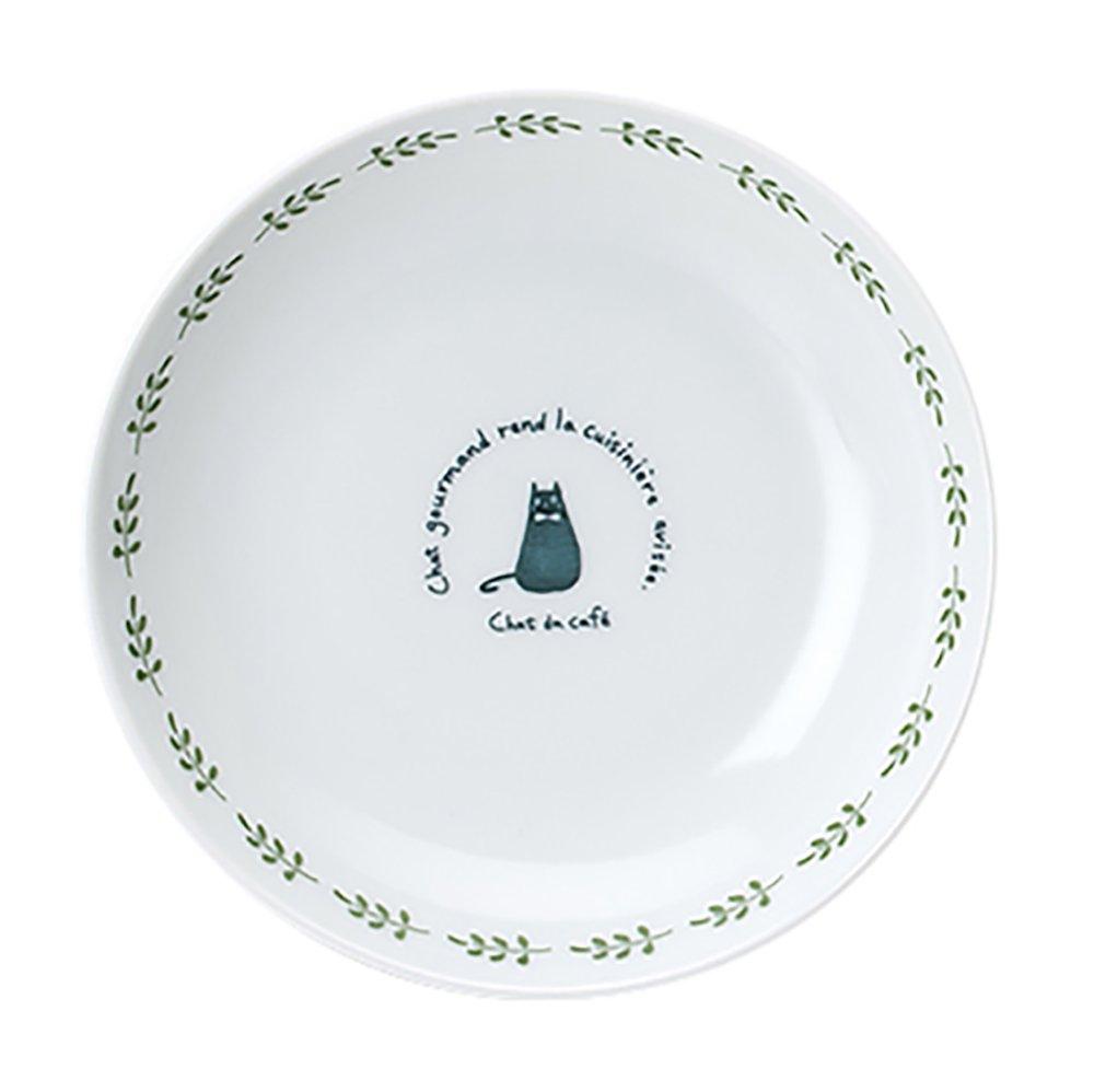 

Kaju Al Life (Kakuni) Mino Ware Cat Cafe Lightweight Plate 50 K11206