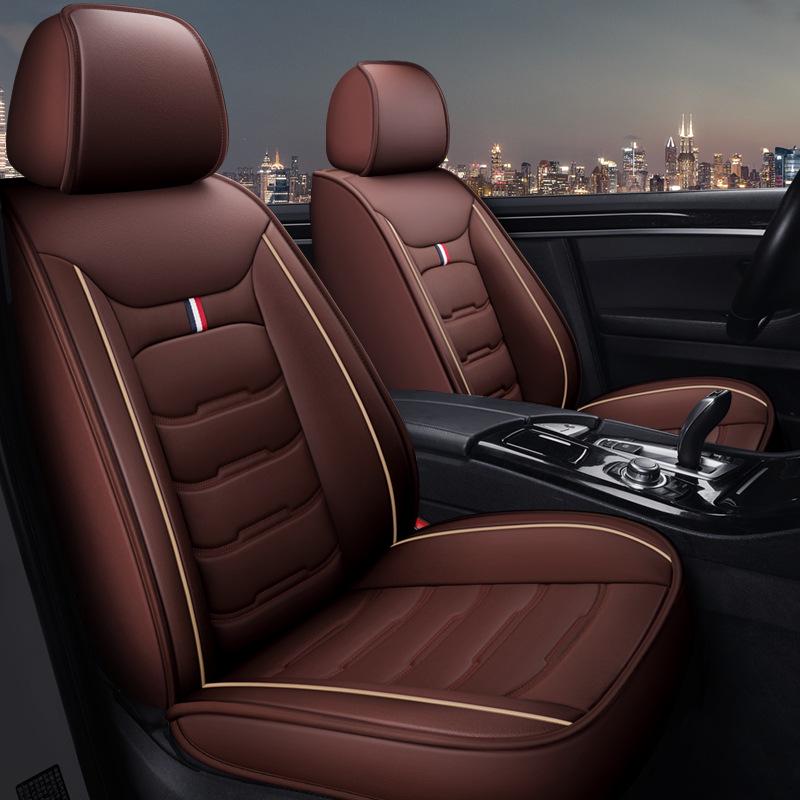 Universal Leather Car Seat Cushion - Washable, All-Season, Easy Care