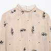 2025 Winter European & American Fashion: Versatile Semi-Transparent Sequin Long-Sleeve Shirt