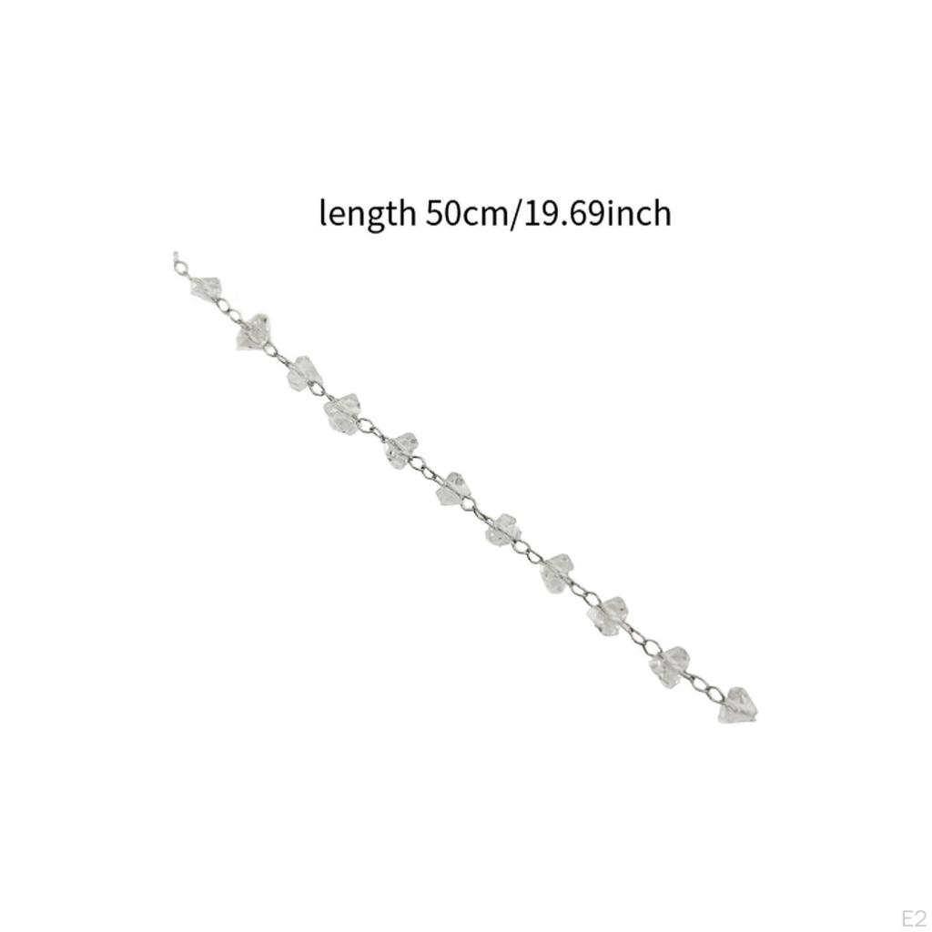 Beads Copper Chain Jewelry Making Clear Stylish DIY Supplies Necklace Crafting