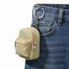 Metal Key Ring Zipper Coin Pouch Nylon Keychain Pouch New Mini Storage Bag  Key Organizer
