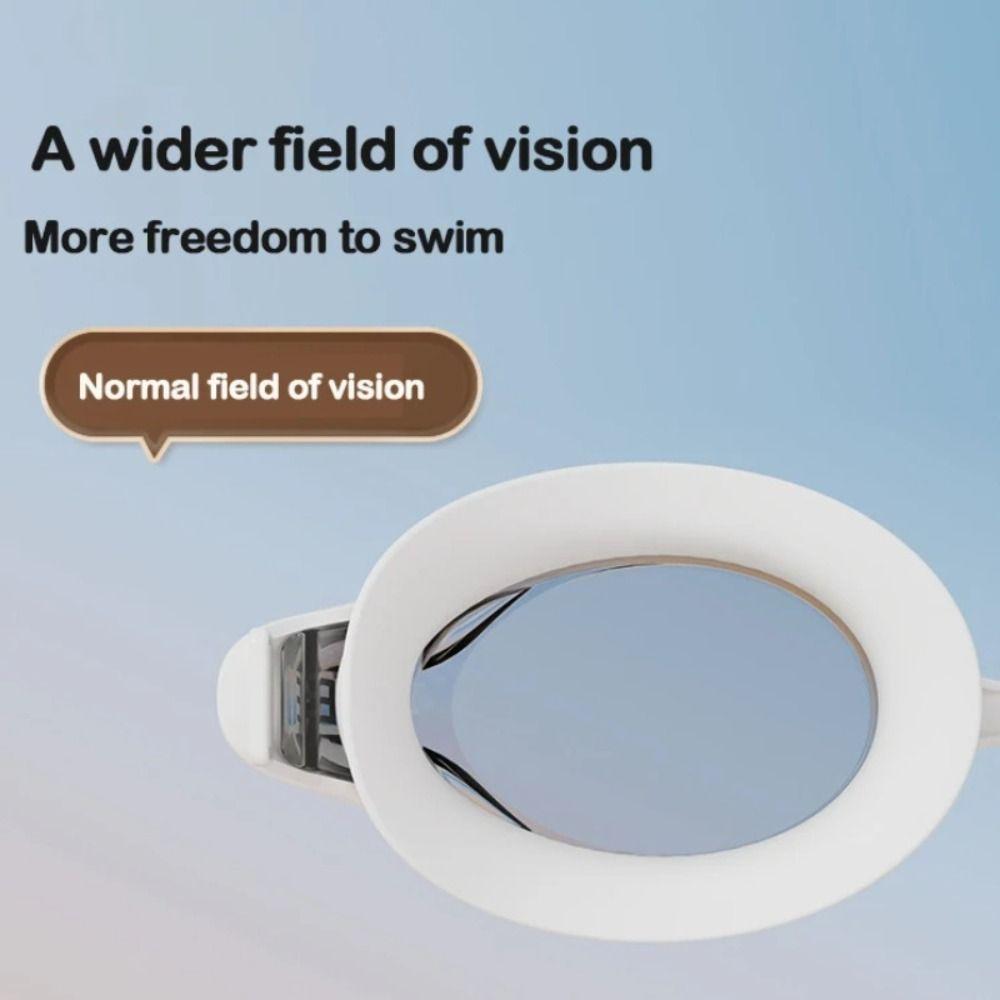 Big Frame Swimming Glasses with Earplugs HD Adjustable Anti-fog Goggles Swimming Pool