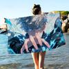 Popular Anime J-jujutsu K-kaisen Gojo Satoru Microfiber Printed Beach Towel Mountain Climbing Yoga Beach Swimming
