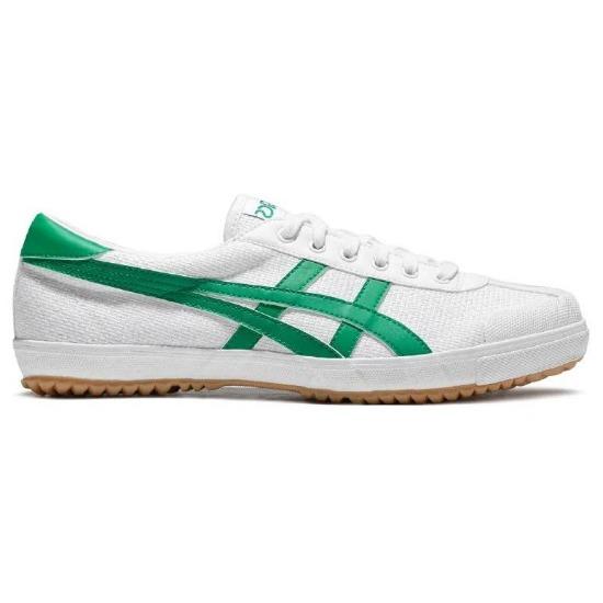 Asics Tsg-110 Fabric Round Toe Lace-Up Low-Top Casual Shoes Unisex Sneaker White Green 1203A317-101