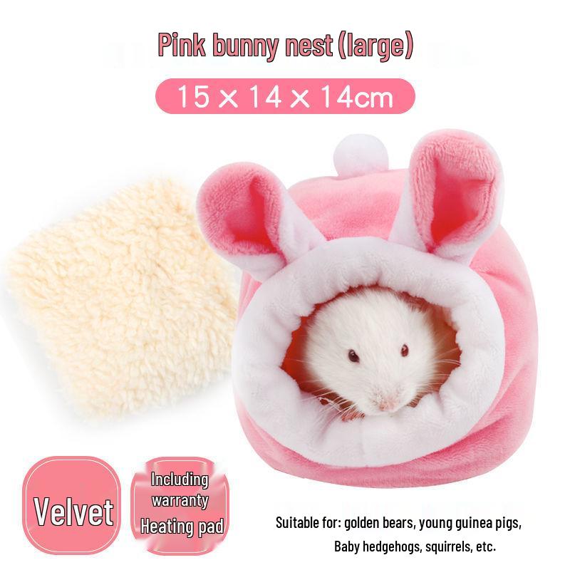 Winter Warm Cotton Nest for Small Pets: Hamsters, Chinchillas, Hedgehogs, Squirrels & Rabbits
