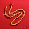 Dragon Head Bamboo Necklace - Men's Gold-Plated, Long-Lasting Color Retention, Cloth Texture, Domineering Chain Design