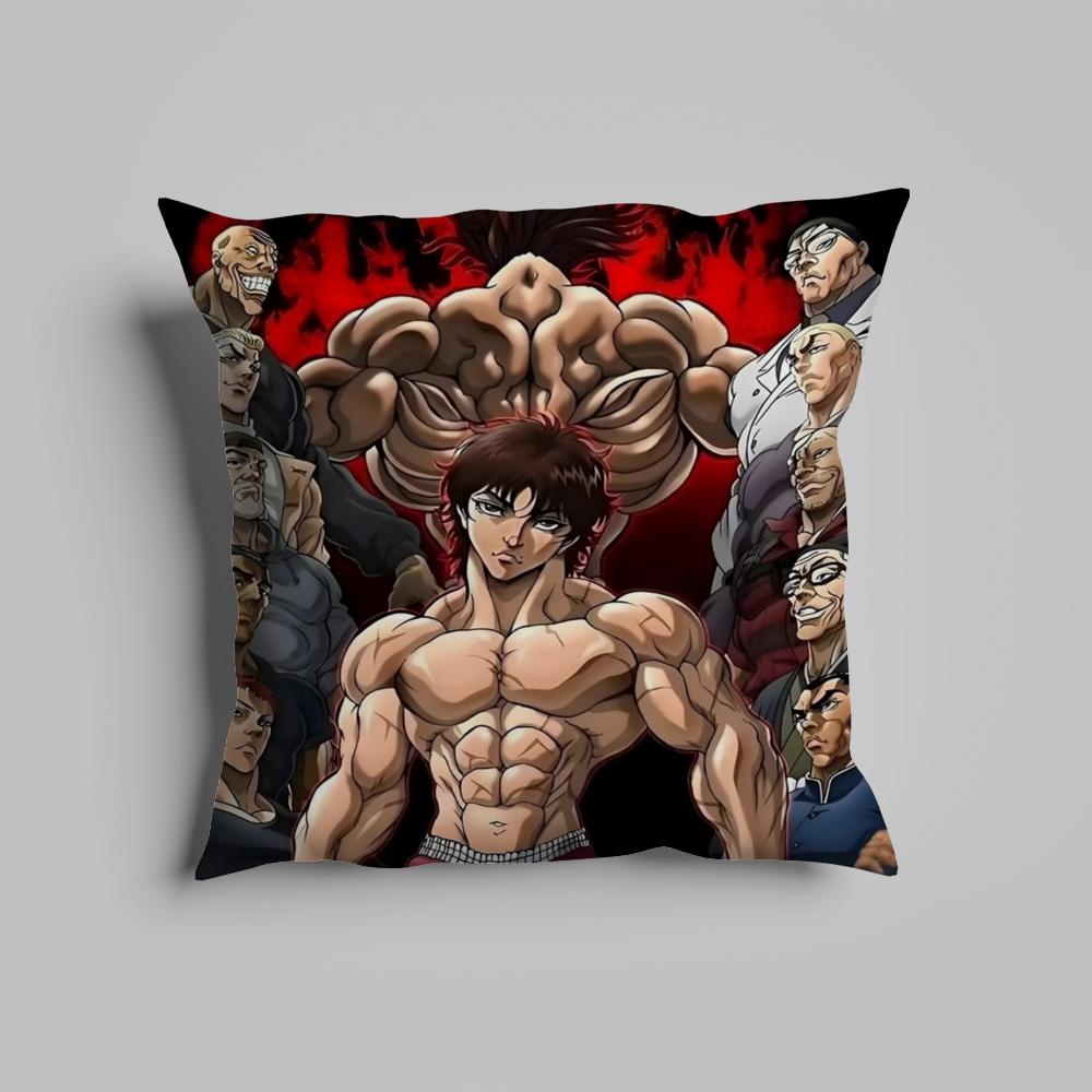 Pillow Case luxurious home office, sofa decorative Multi sized car seat cushions, pillowcases B-Baki the G-Grappler