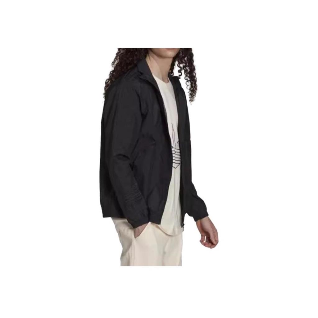 Adidas Originals Zip-Up Jacket With Logo Print Men Tops Black H13454