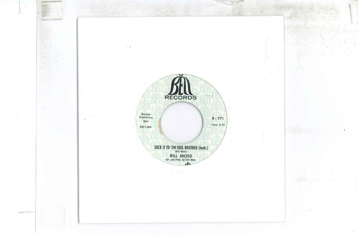 

7inch Record BILL MOSS Sock It To em Soul Brother B771 BELL 1969 US SoulFunk Used
