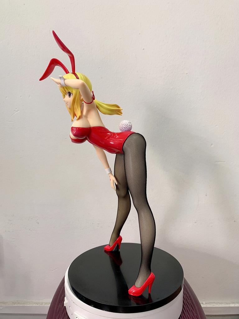 41CM FAIRY TAIL B-STYLE Lucy Heartfilia Bunny ver girl figure hard PVC Game Statue Anime Model Action Adult Doll toys gifts