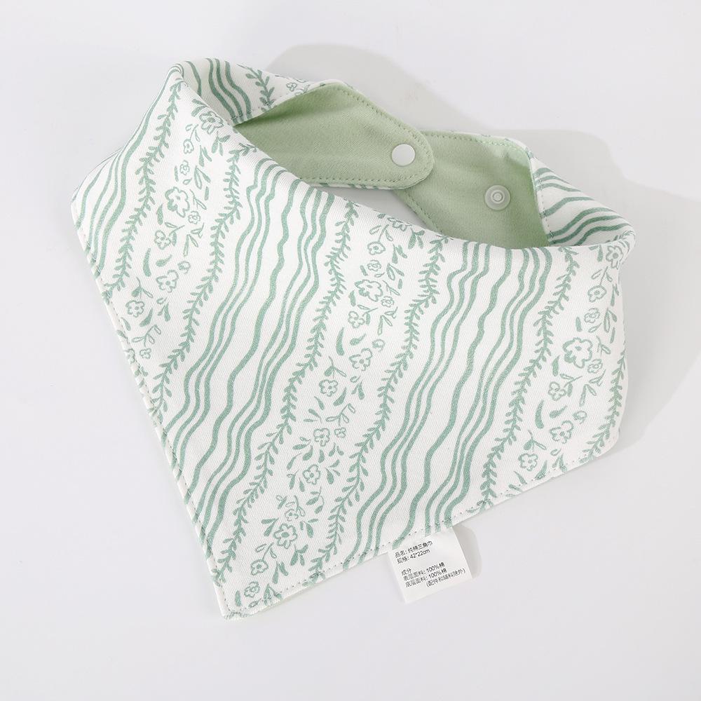 Korean Style Cotton Baby Bib - Double-Sided & Versatile for 0-2 Years