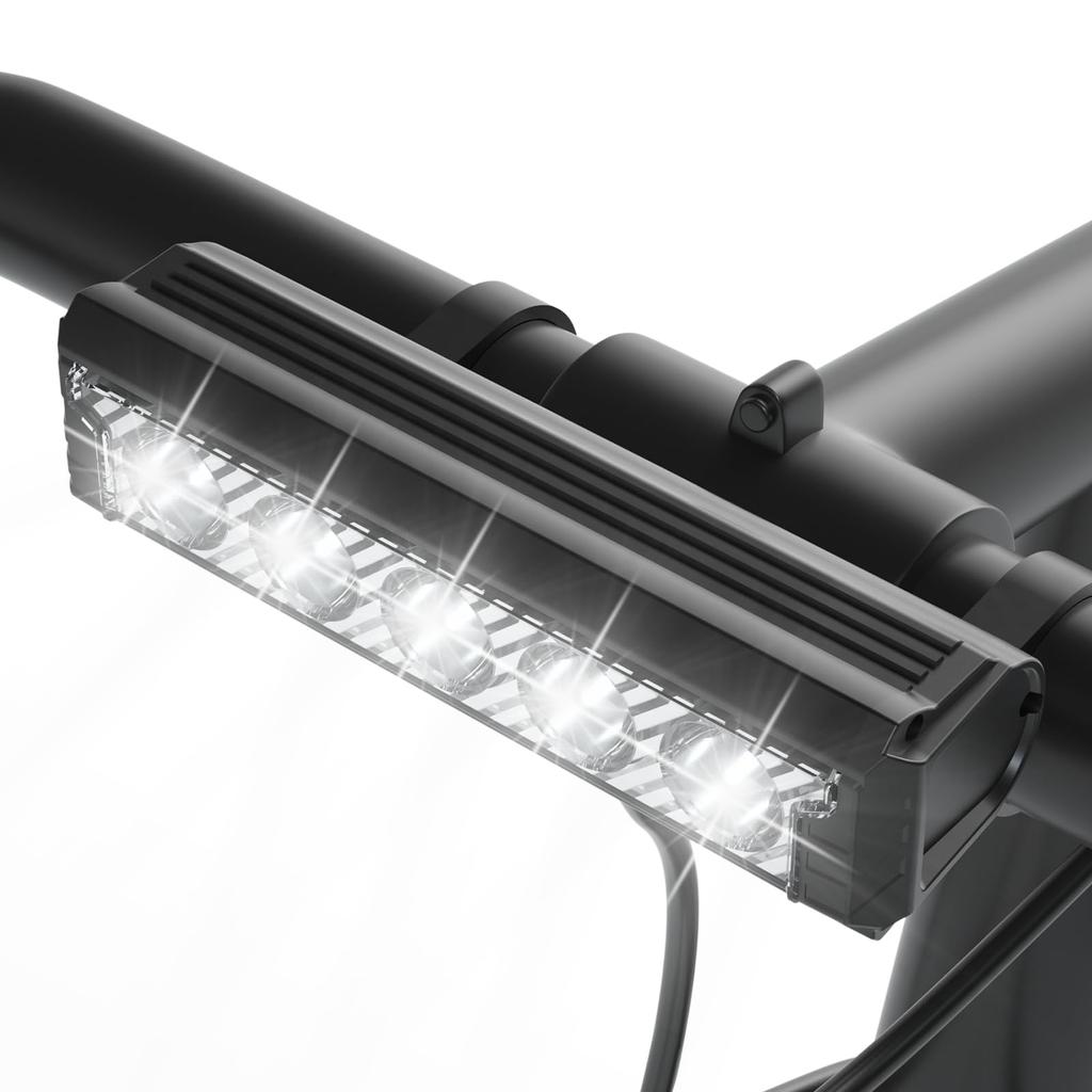 GOHHME Lampa rowerowa Innowacyjna edycja 2800 lumenów Super rower Super szerokie oświetlenie 5 poziomów oświetlenia 4800 mAh Duży USB IPX5 Wykonana z aluminium