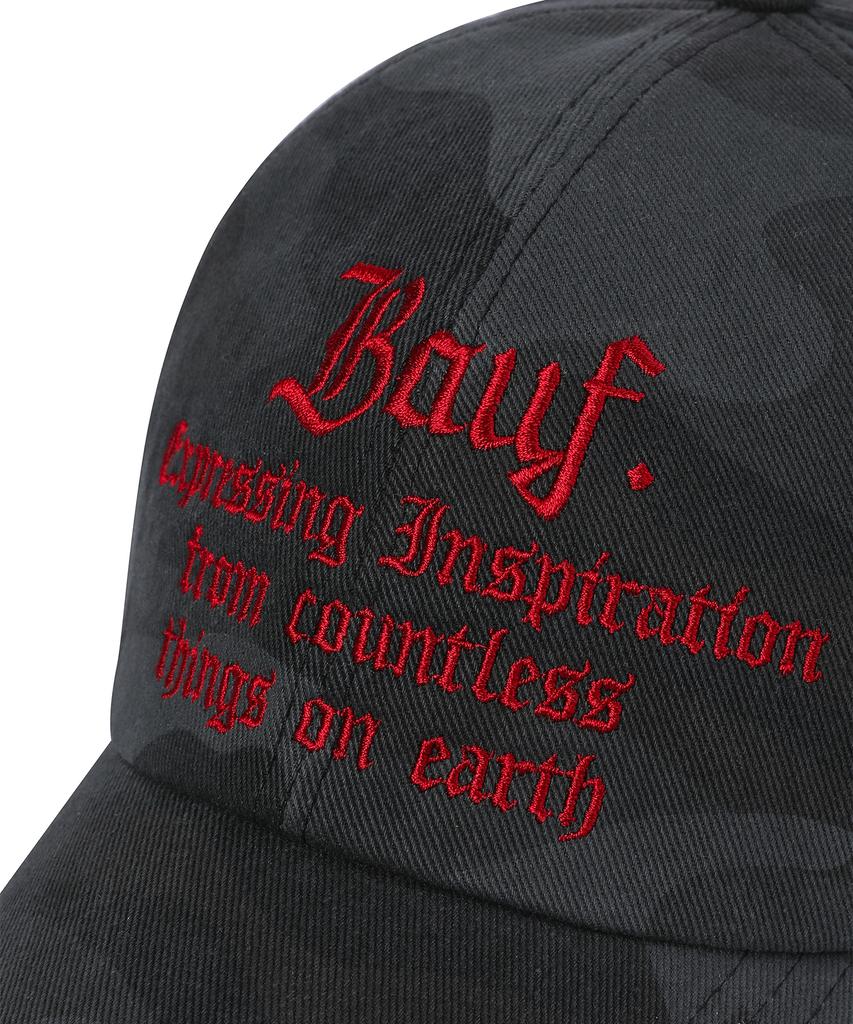 BAUF B Vintage Ball Cap [Black Camo]