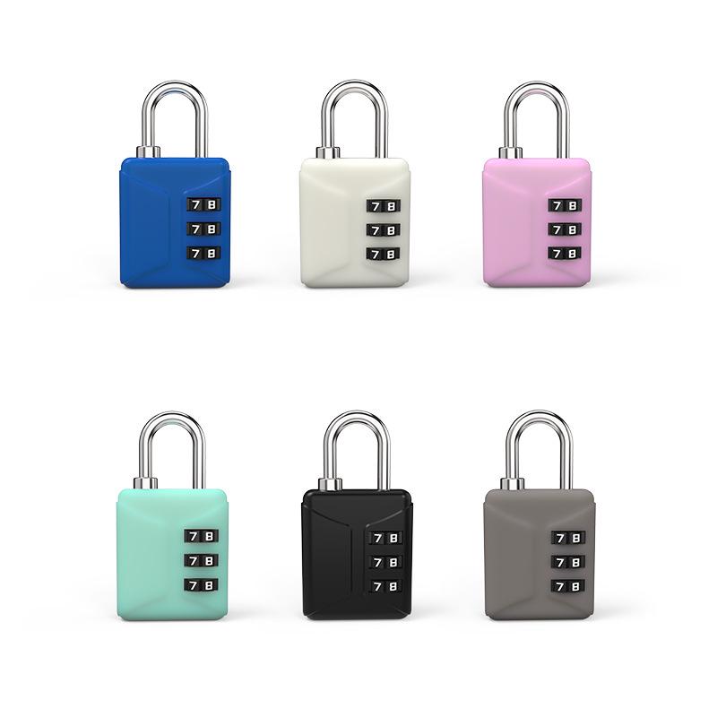 

Macaron Multi-color Combination Padlock ABS Plastic Stationery Box Gift 803A белый