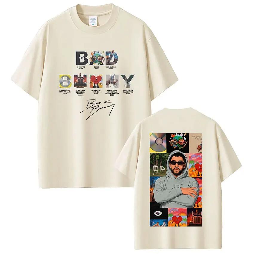 Rapper Bad Bunny Album Cover Design Printed TShirt Unisex Style Soft And Comfortable Pure Comfort Fashion Tshirt