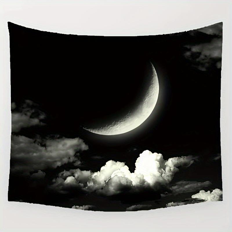 Blue Night Sky Of Space Digital Printing Polyester Wall Tapestry Suitable For Use In Living Rooms Bedrooms Offices Bars Party