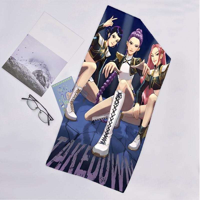 Kpop Hunter Fashion Beach Towel: Ideal for Summer Adventures Soft, absorbent and quick drying suitable for swimming and bathing