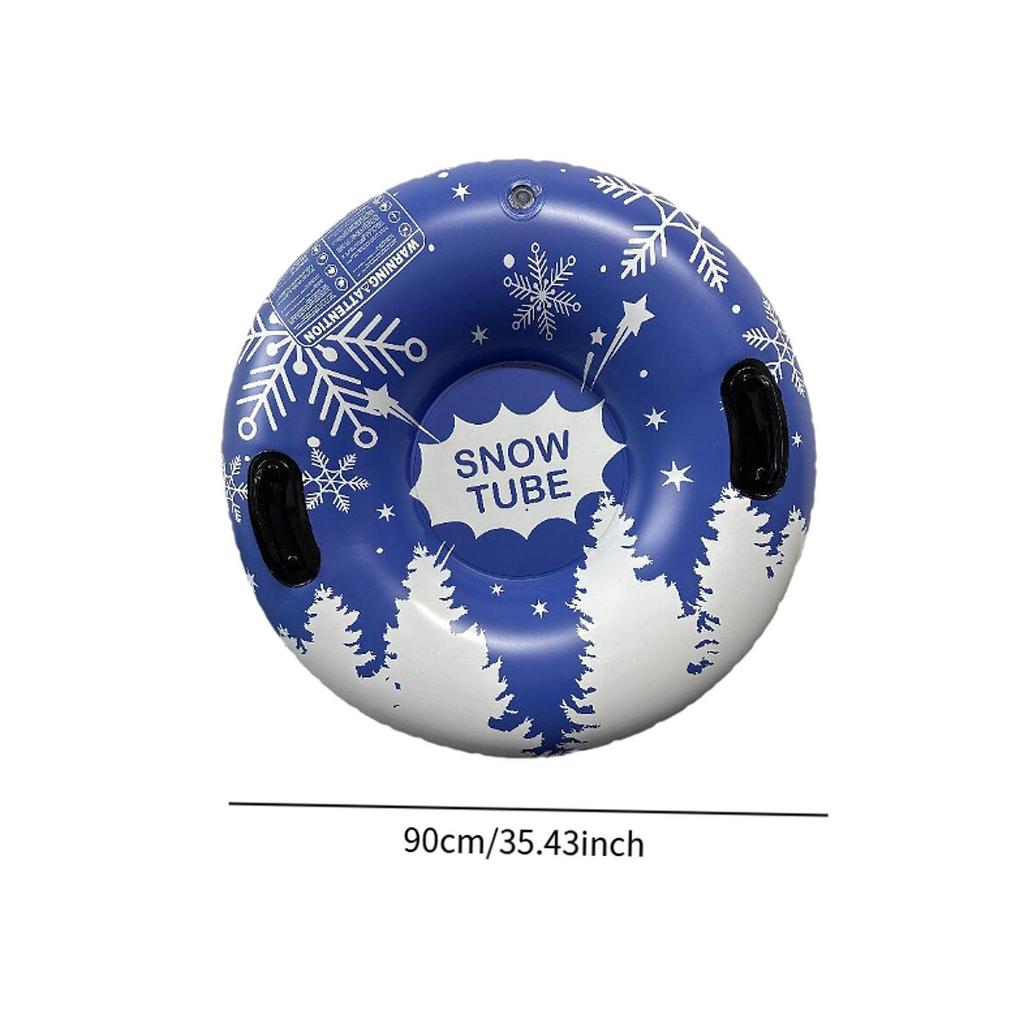 Inflatable Snow Tube Heavy Duty Winter Sledding Toy for Gift Family Women