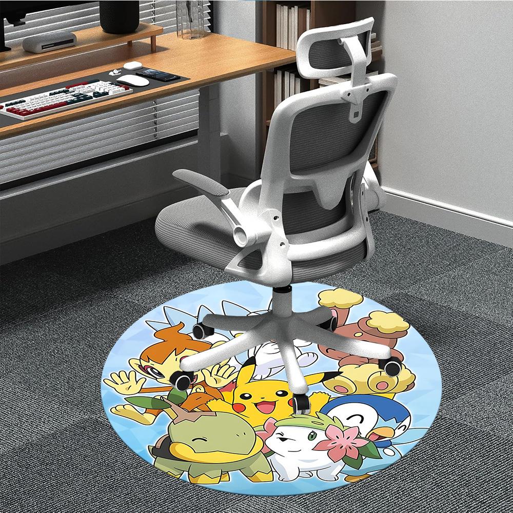 

1pc Pokemon Characters Office Round Area Rug, Under Office Chairs Bedroom Living Room Home Decor a1022262 80cm by 80cm