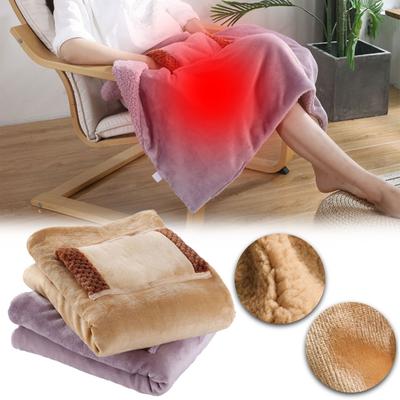 Electric Throw Blanket With Hand Pockets Heating Pad Soft Comfortable Soft Flannel Heating Blanket For Warmth Winter Naps Time