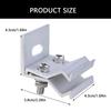 4pcs Aluminium Standing Seam Clamp for Solars Panel Installation on Metal Roofs Photovoltaic Brackets Daily Use