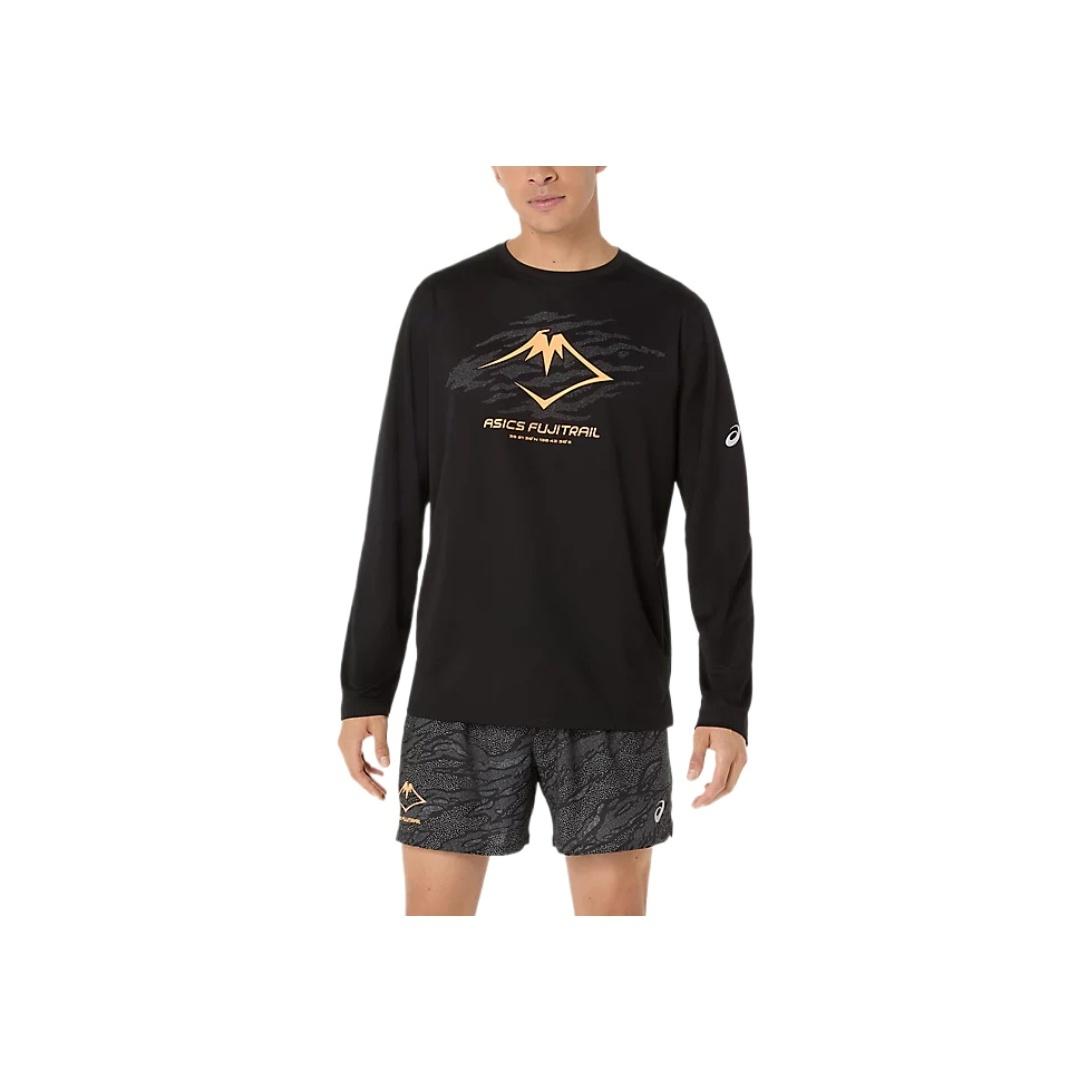 Asics Fujitrail Logo Comfortable Versatile Sports Long Sleeve T-Shirt Men Tops 2011D391-001 L