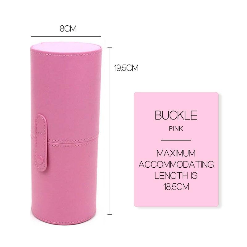 PU Leather Holder Makeup Brush Travel Case Rolling Cosmetic Case Makeup Brush Roll Bag Bucket