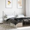 VidaXL White Metal Headboard 193 Cm 374425