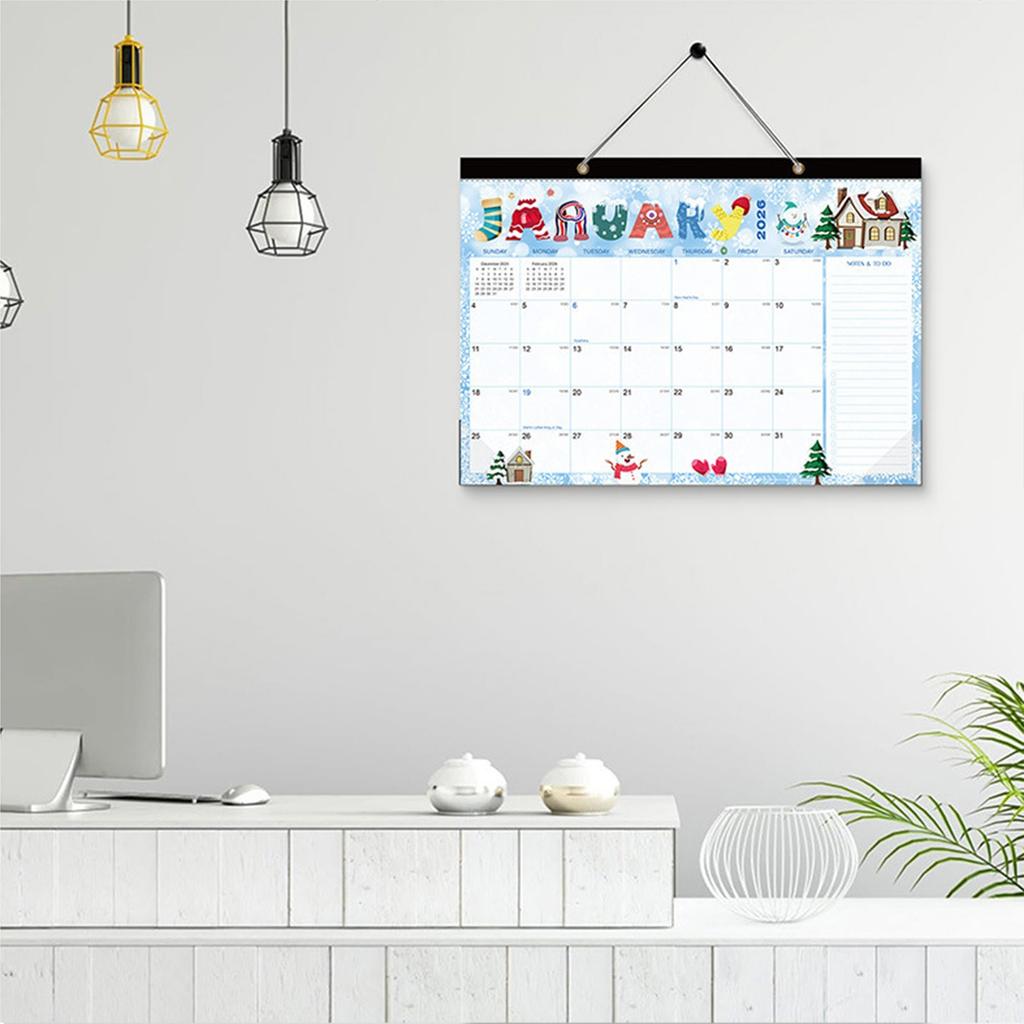 2026-2027 Wall Calendar, January 2026 To 2027, With Thick Paper, Christmas Wall Calendar