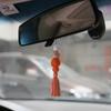 Aromatherapy Auto Rear View Mirror Pendants Tassel Natural Wood Silicone Felt Beads Car Hanging Ornaments Perfume Diffuser