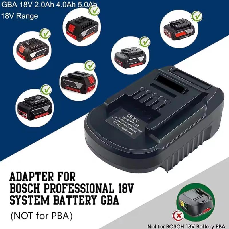 Battery Adapter Converter for Bosch 18V GBA Li-ion Convert to for Einhell 18V Power Tools Use