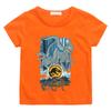 Jurassic World T-shirt Dinosaur Classic Movies 100%Cotton Casual Retro Tee-shirt Graphic Printing Children Clothes Tees Top Kids