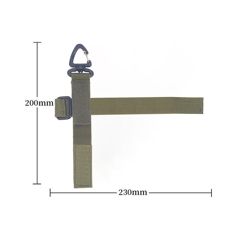 Sangle de reliure portable en nylon multi-usages Crochet pour gants Gants de travail Clip de sécurité Corde d'escalade extérieure Boucle de suspension de camping