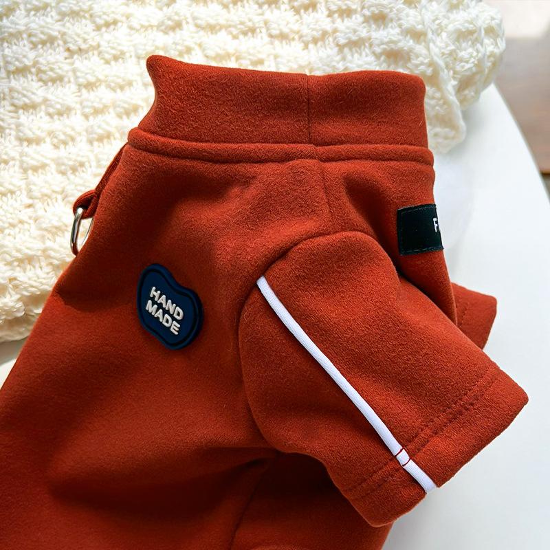 Solid Color Pet Top Cat Dog Winter Warm Basic Pullover Puppy Kitten Clothes Simple Cute Outfit
