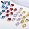 Round Claw Zircon Crystal DIY Jewelry Accessories for Bracelets, Necklaces, Wedding Dresses, and Dance Costumes