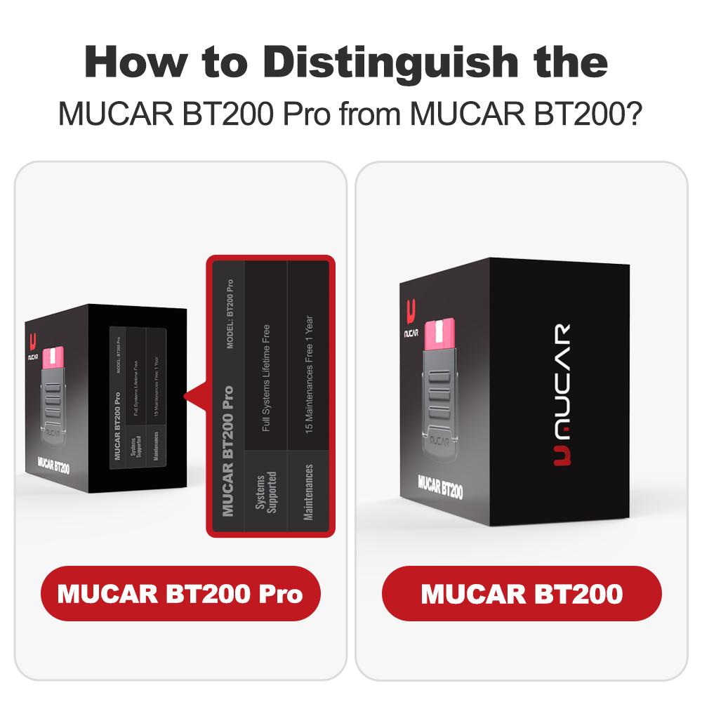 MUCAR BT200 BT200 PRO Auto-Scan-Tool OBD2 Diagnose-Tool Vollsystem-Diagnose-Scanner für alle Autos 15 Reset-Code-Leser