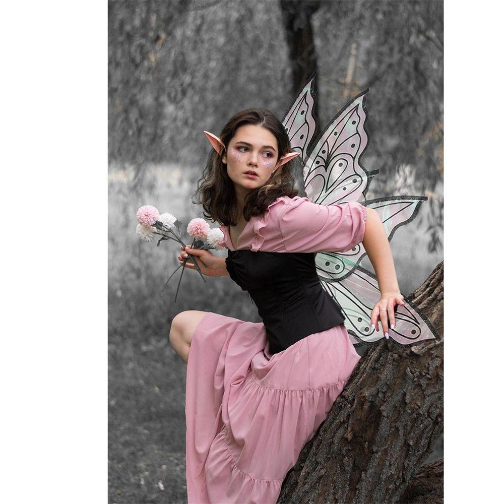 Glitzernde Organza Schmetterlingsflügel Erwachsene Engelsflügel für Halloween Verkleidungsparty Gastgeschenk