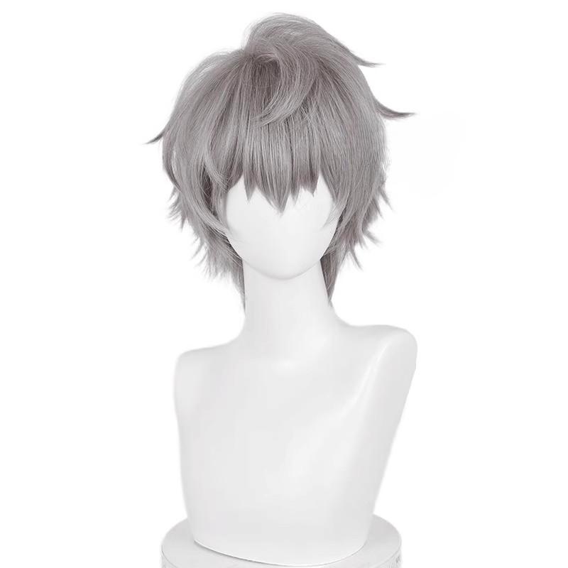 Till Cosplay Anime Alien Stage Cosplay Prop  Wig Silver Grey Hair Men Conmic-con Christmas Holloween