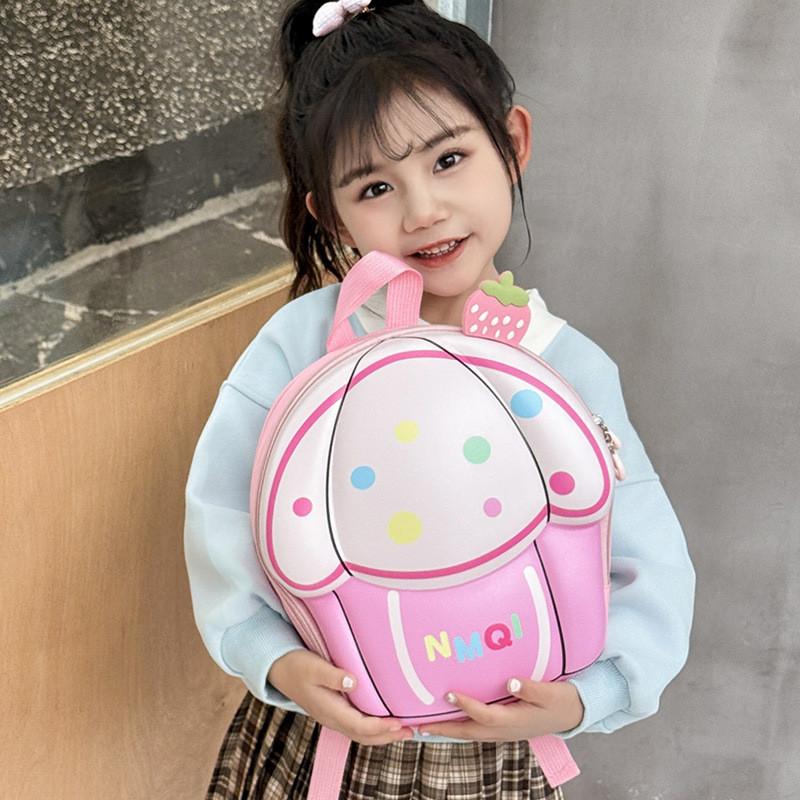 Children Whimsical Backpack Attractive Cartoon Style Lightweight Dual Shoulder Bag For Use Everyday