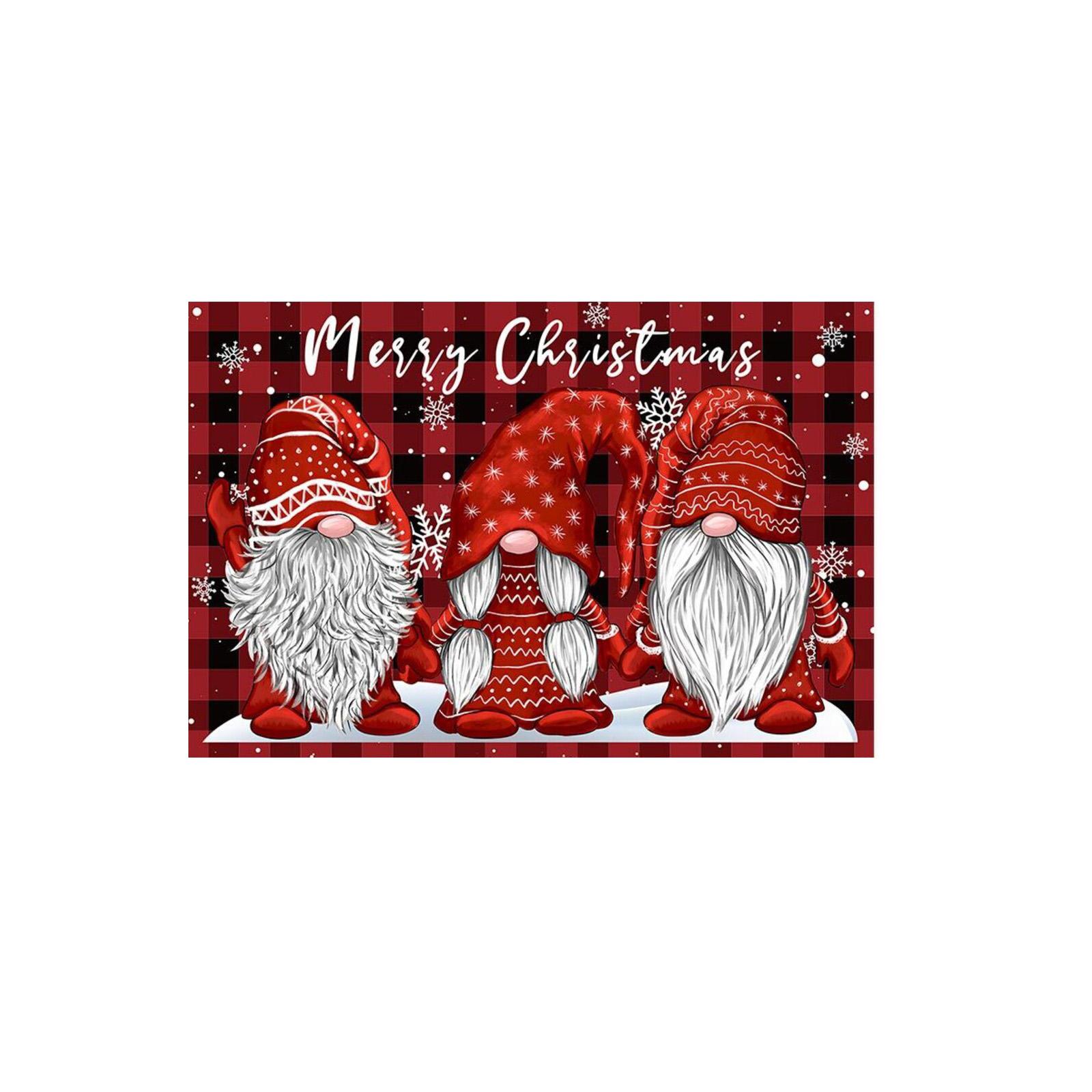 

Рождественские подставки под тарелки Мультяшные Вечеринка Изоляция Обеденный стол Рождественская атмосфера Подставки под тарелки One Size