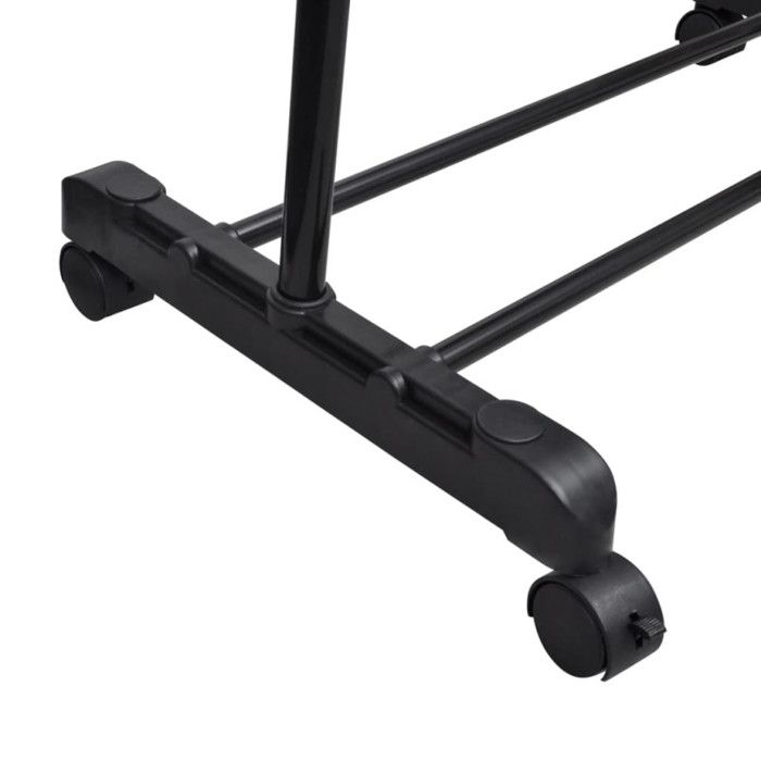 VidaXL Porte-manteaux réglables 2 pcs 1 rail d'accrochage