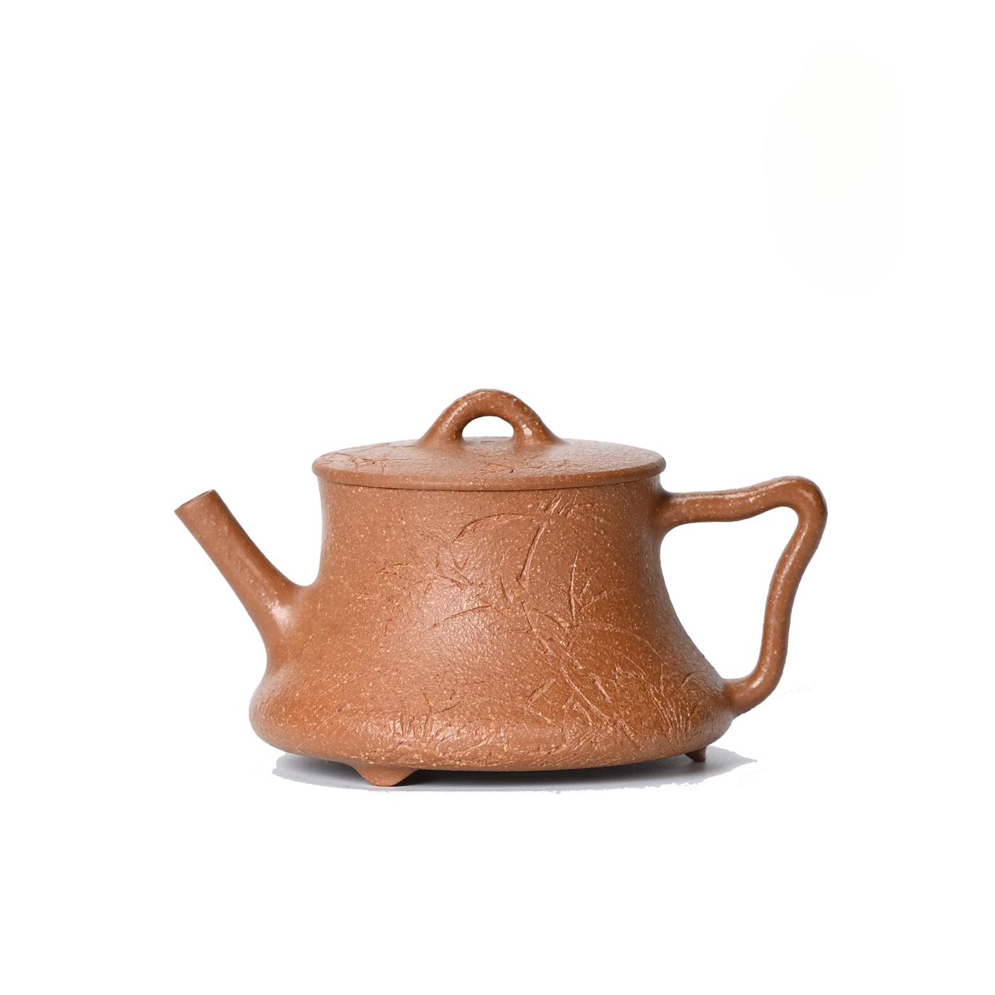 

110ml Creative Yixing Purple Clay Teapots Handmade Clumsy Scoop Pot Raw Ore Downhill Mud Kettle Chinese Zisha Tea Set Ornaments