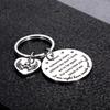 Stainless Steel Engravable Dog Paw Print Memorial Keychain Pendant