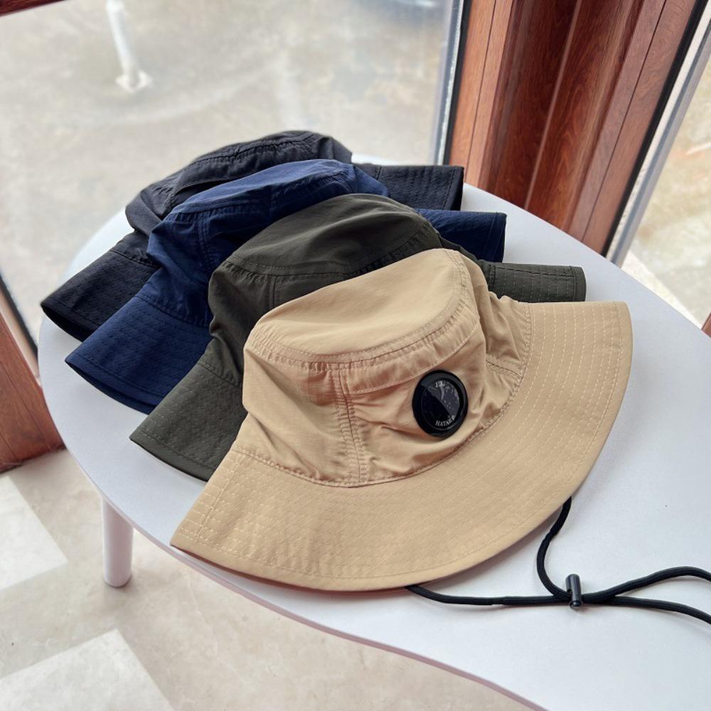 Wide Brim Sun Hat Outdoor Fishing Uv Protection Lightweight Quick-Dry Foldable Bucket Hat Korean Style For Hiking