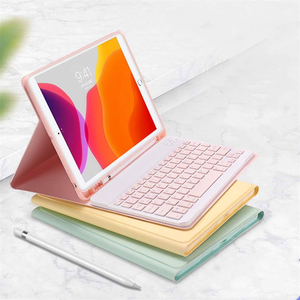 

Color Keyboard Cover for Fire HD 10 10 Protective Case for Fire HD 10 Tablet Fire HD Bluetooth Keyboard with Detachable Magnetic Colorful Cute,
