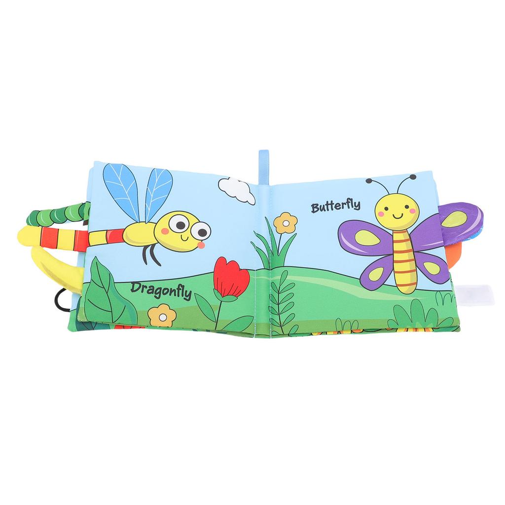 Soft Cloth Book Portable Interactive Early Learning Educational 3D Baby Cloth Book for Infant