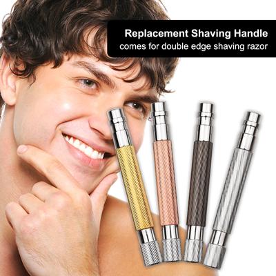 Shaving Handle for Safety Beard Razor Double Edge Shaving Razor Replacement Handle Grip Stainless