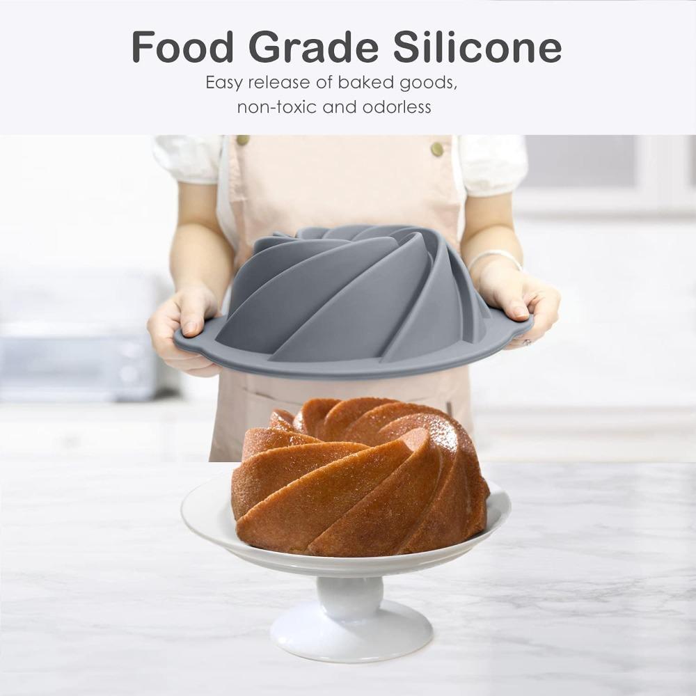 Nonstick Silicone Cake Mold Chiffon Baking Tool Easy to Clean Baking Pan for Homemade Desserts Pastry Baking Accessories
