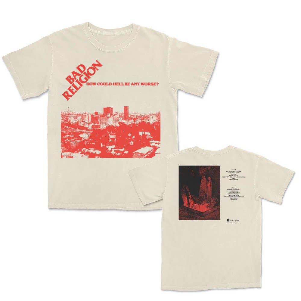 1980 Bad Religion Μπάντα PUNK Hardcore Casual T-shirt Ανδρικό και Γυναικείο Πολυτελής Μάρκα Κορυφή
